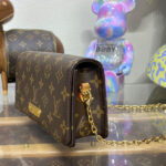 Louis Vuitton Wallet On Chain Lily M82509 Brown